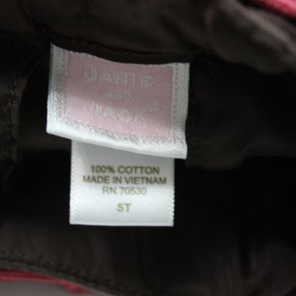 Janie and Jack Pants Girls Size 5T Brown Velvet - Picture 3 of 3